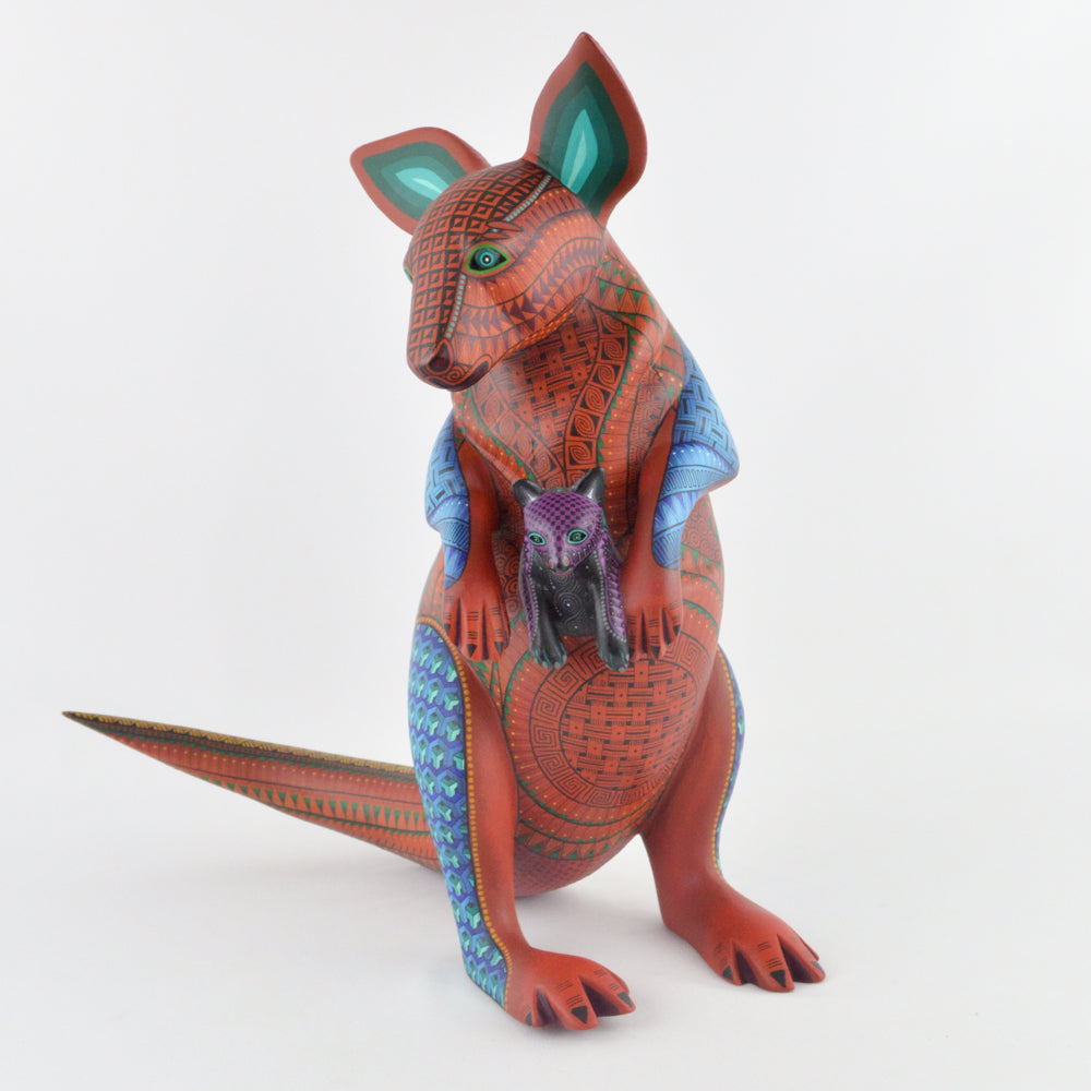 Kangaroo Alebrije Oaxacan Wood Carving - magiamexica.com