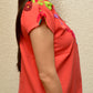 Embroidered Mexican Blouse | Coral - Alebrije Huichol Mexican Folk art magiamexica.com