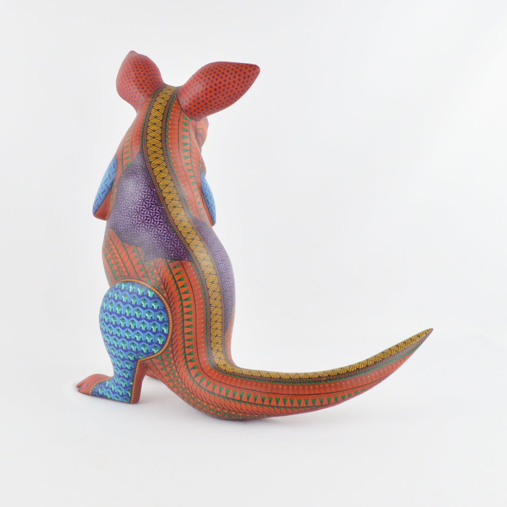 Kangaroo Alebrije Oaxacan Wood Carving - magiamexica.com