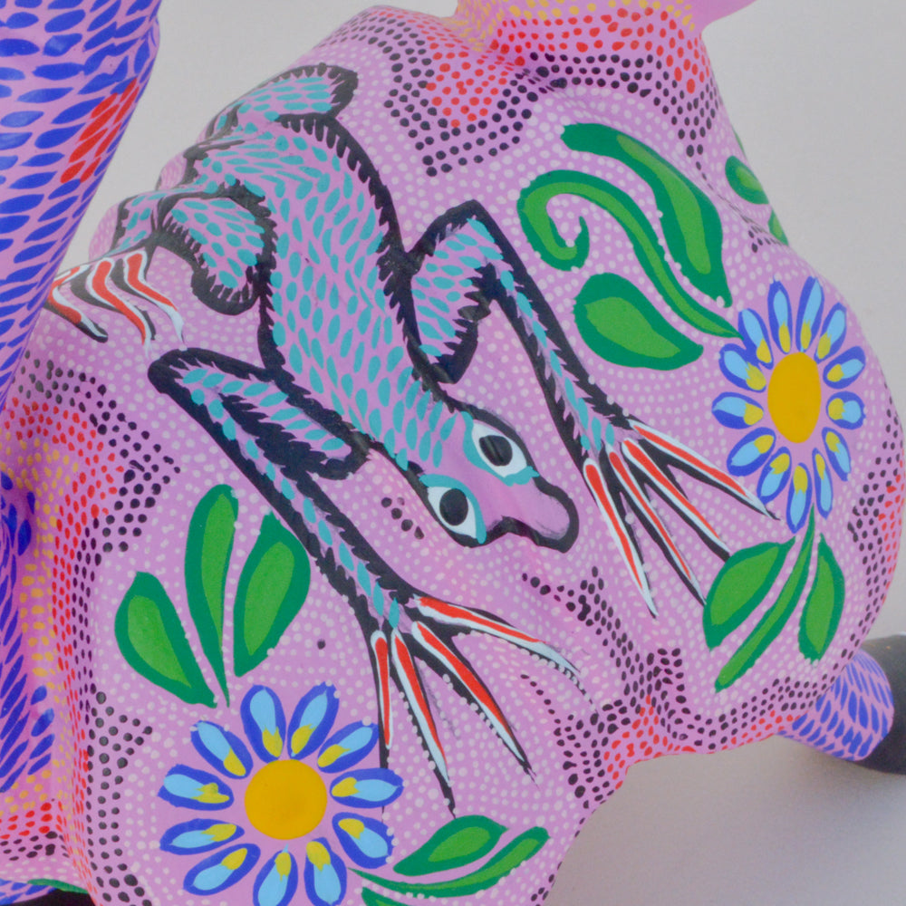 Armadillo Alebrije Oaxacan Wood Carving  - Magia Mexica