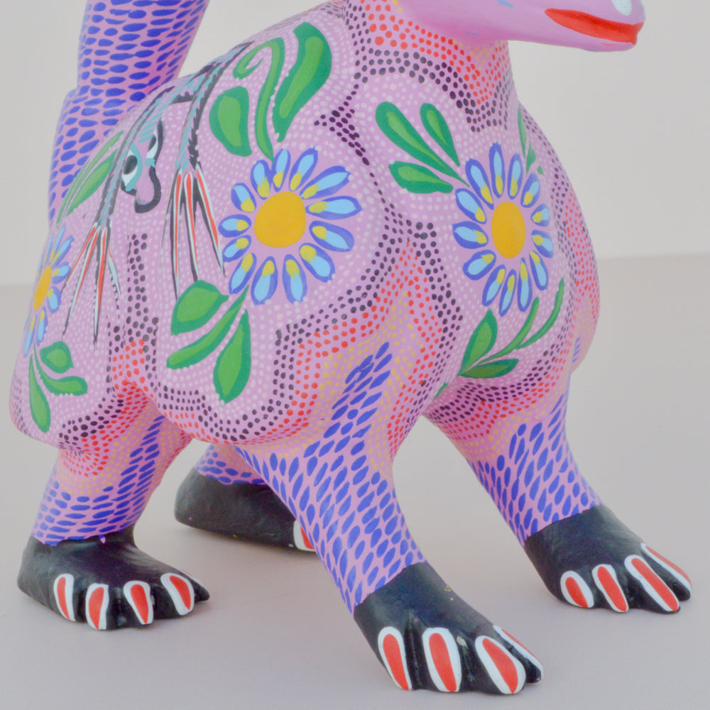 Armadillo Alebrije Oaxacan Wood Carving  - Magia Mexica