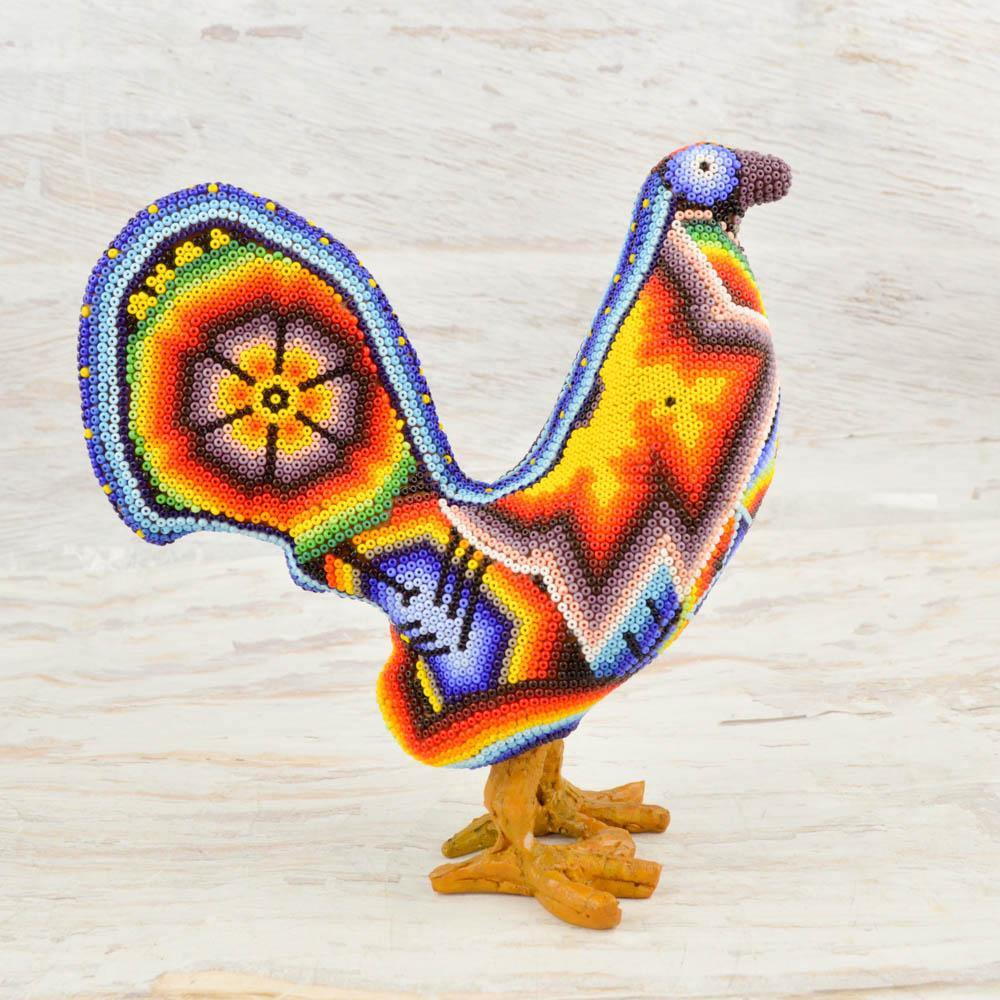 Huichol Art Beaded Animals Turtledove - Magia Mexica 
