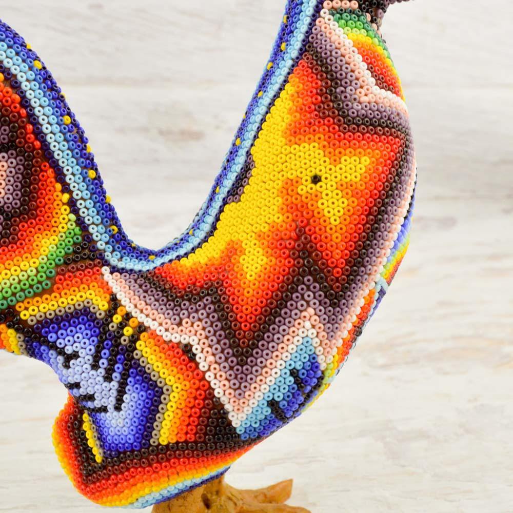 Huichol Art Beaded Animals Turtledove - Magia Mexica 