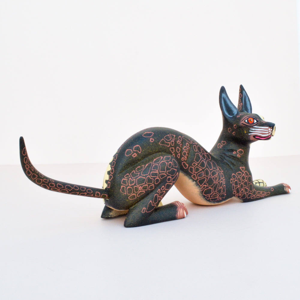 Xoloitzcuintle Alebrije Oaxacan Wood Carving  - Magia Mexica