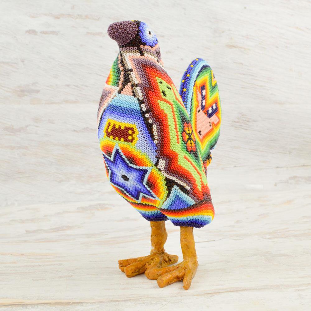 Huichol Art Beaded Animals Turtledove - Magia Mexica 