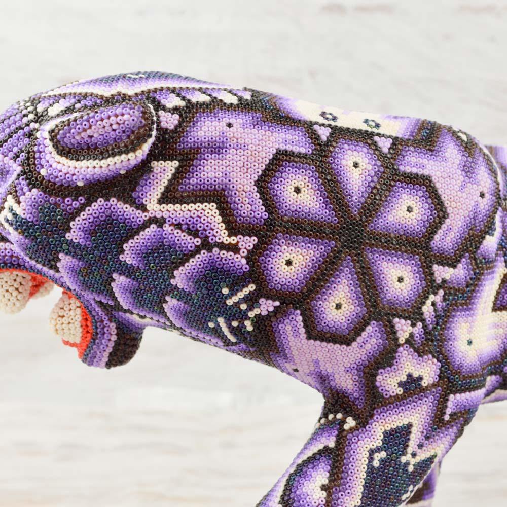 Huichol Art Beaded Animals Jaguar - Magia Mexica 