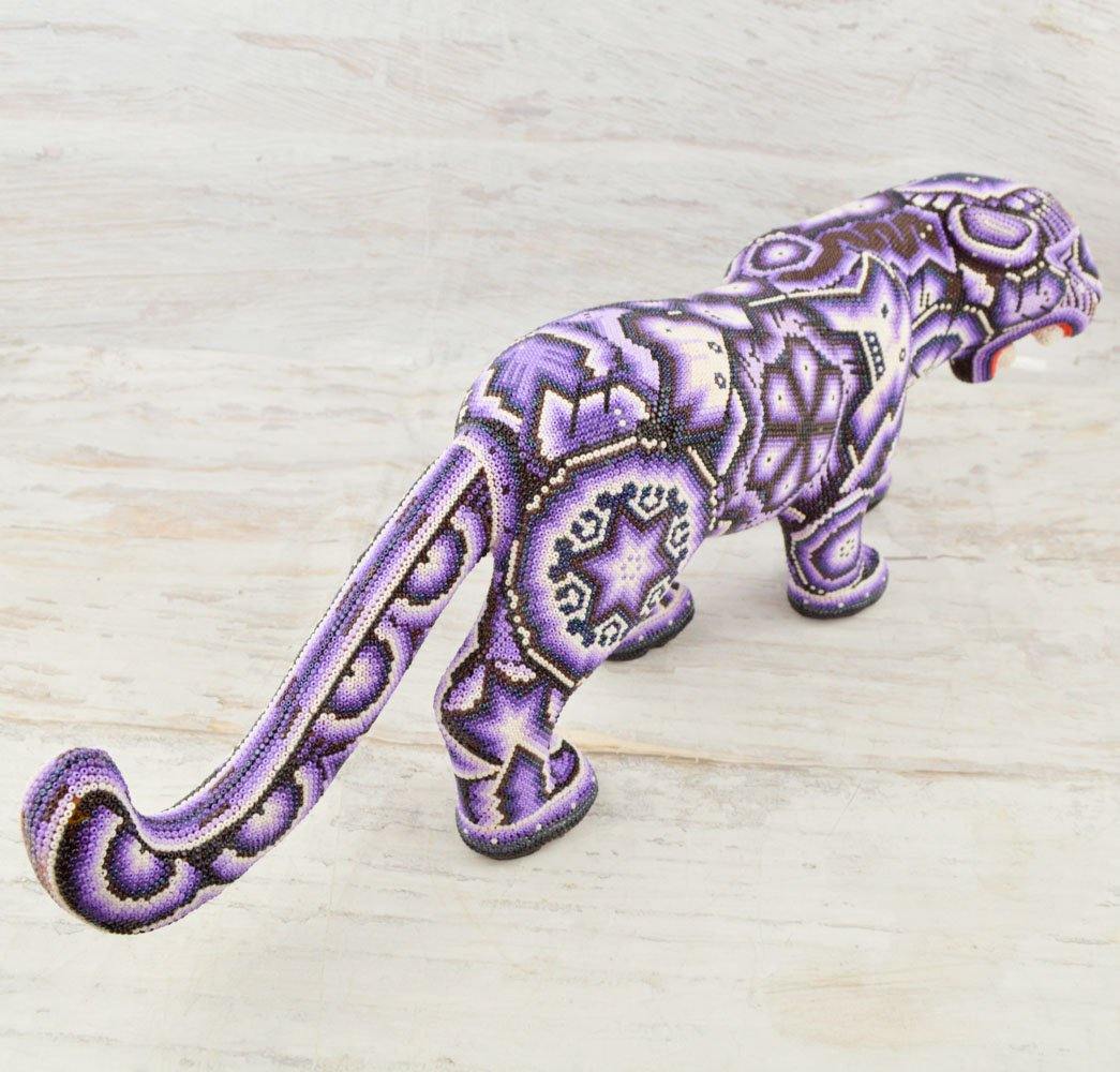 Huichol Art Beaded Animals Jaguar - Magia Mexica 