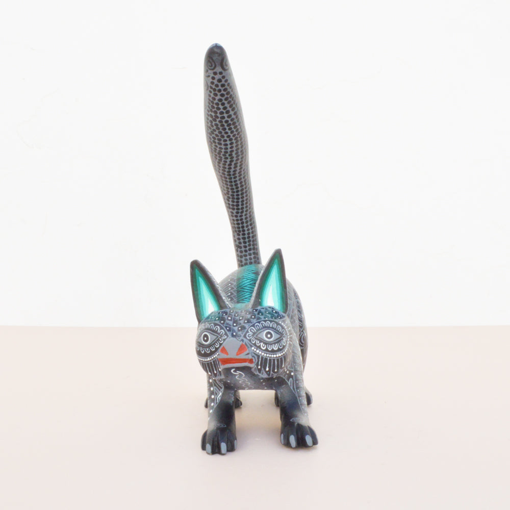Cat Alebrije Oaxacan Wood Carving - magiamexica.com