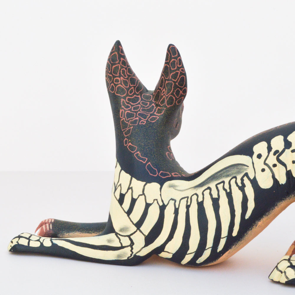 Xoloitzcuintle Alebrije Oaxacan Wood Carving  - Magia Mexica