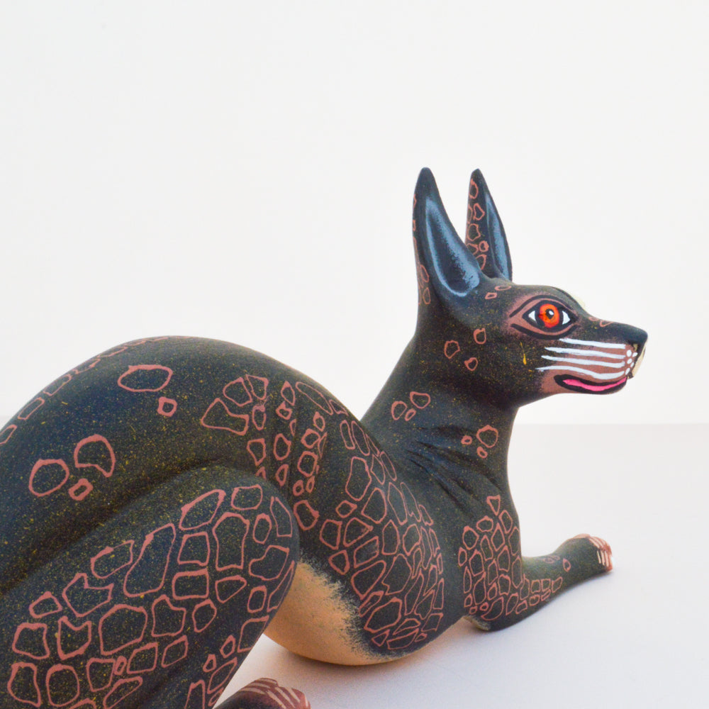 Xoloitzcuintle Alebrije Oaxacan Wood Carving  - Magia Mexica