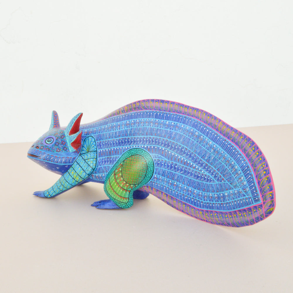 Axolotl Alebrije Oaxacan Wood Carving - magiamexica.com