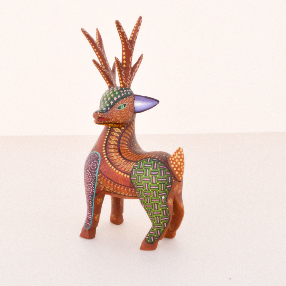 Deer Alebrije Oaxacan Wood Carving  - Magia Mexica