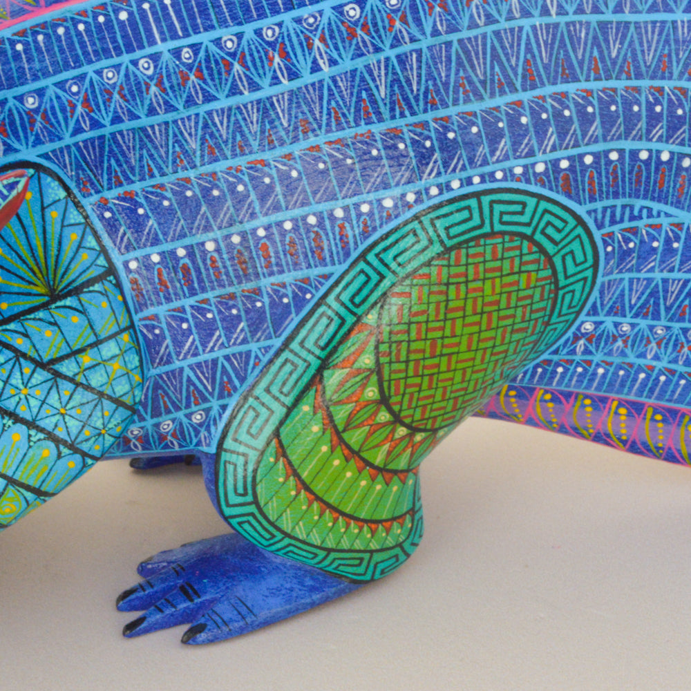 Axolotl Alebrije Oaxacan Wood Carving - magiamexica.com