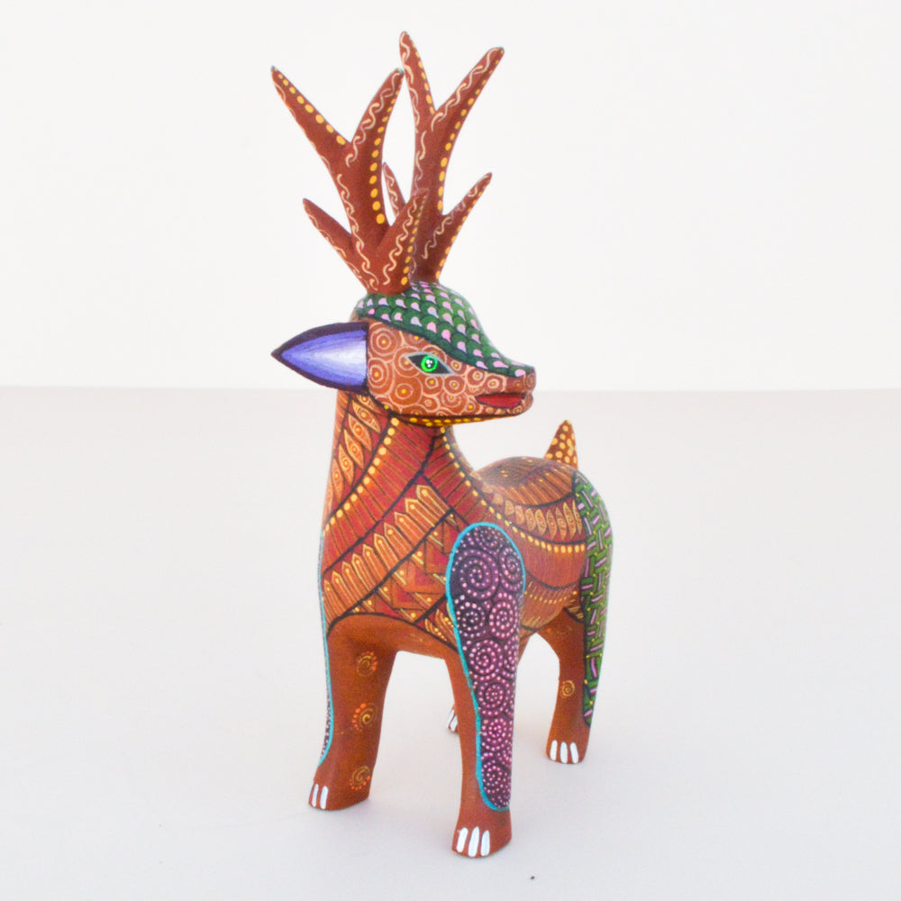 Deer Alebrije Oaxacan Wood Carving  - Magia Mexica