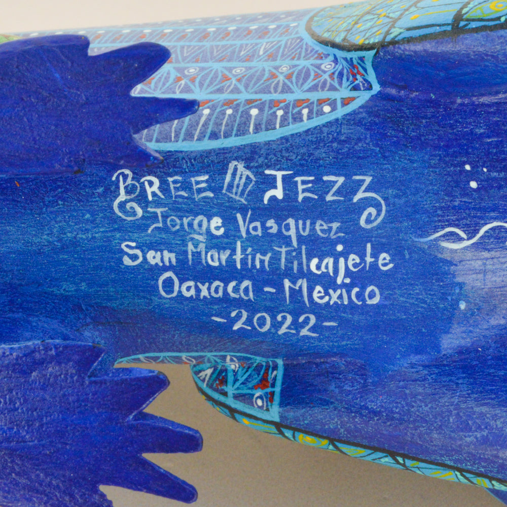 Axolotl Alebrije Oaxacan Wood Carving - magiamexica.com