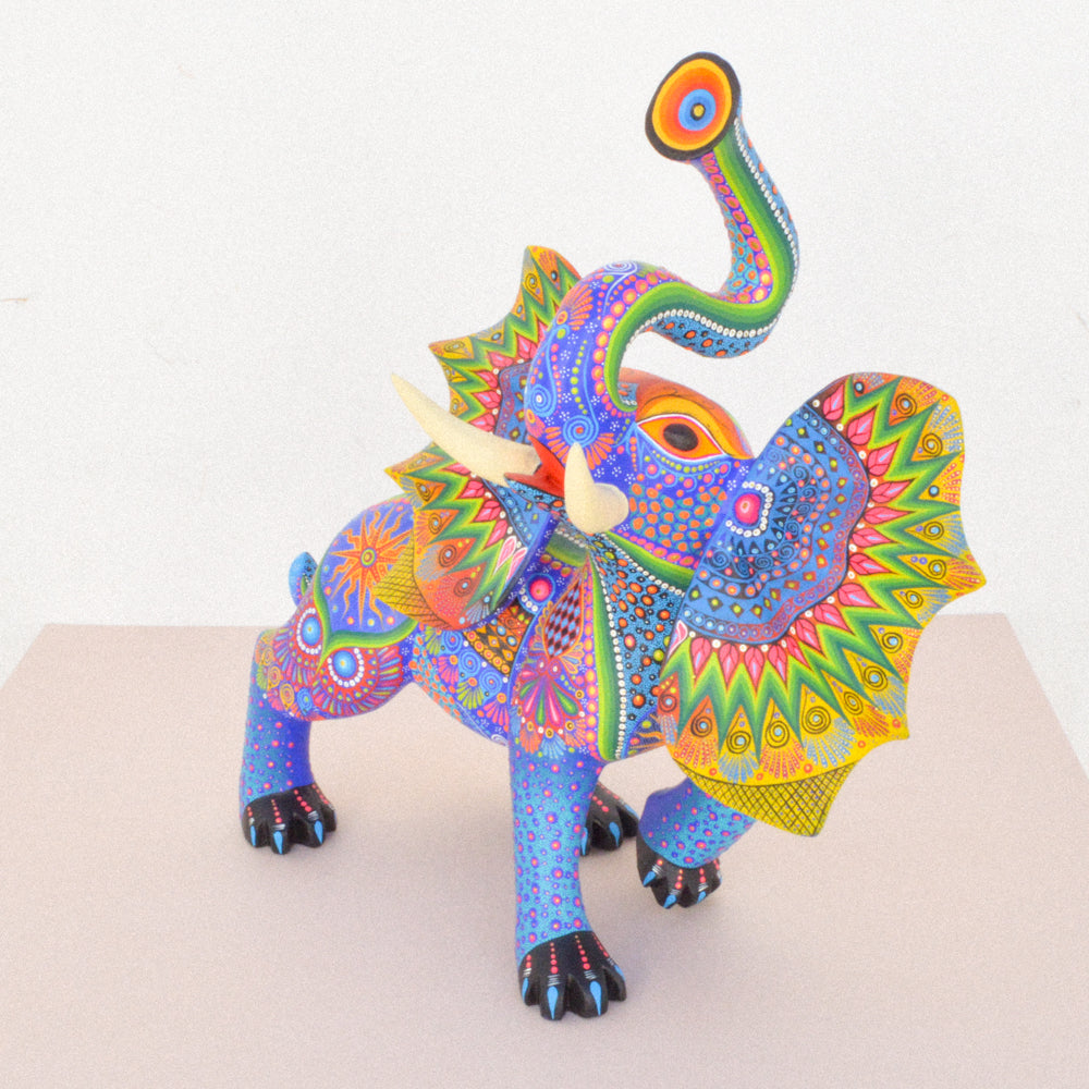 Elephant Alebrije Oaxacan Wood Carving - magiamexica.com