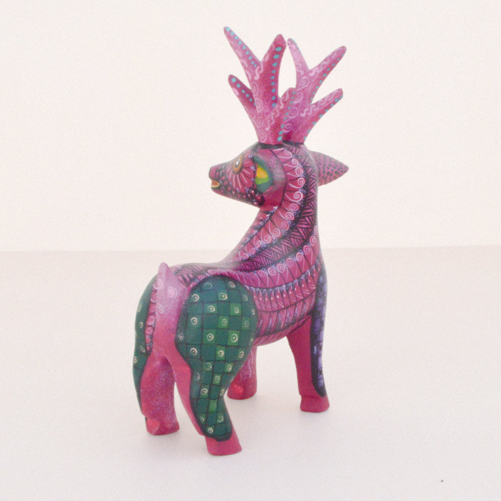 Deer Alebrije Oaxacan Wood Carving  - Magia Mexica