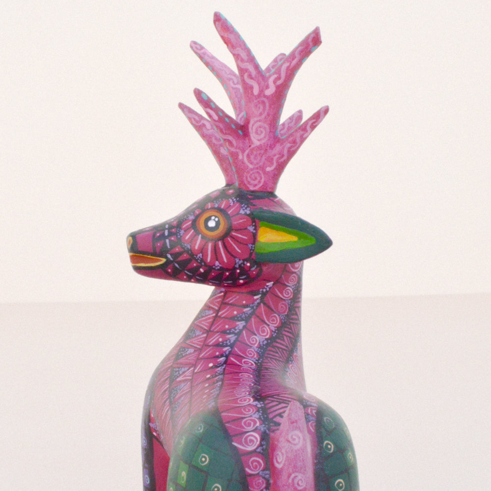 Deer Alebrije Oaxacan Wood Carving  - Magia Mexica