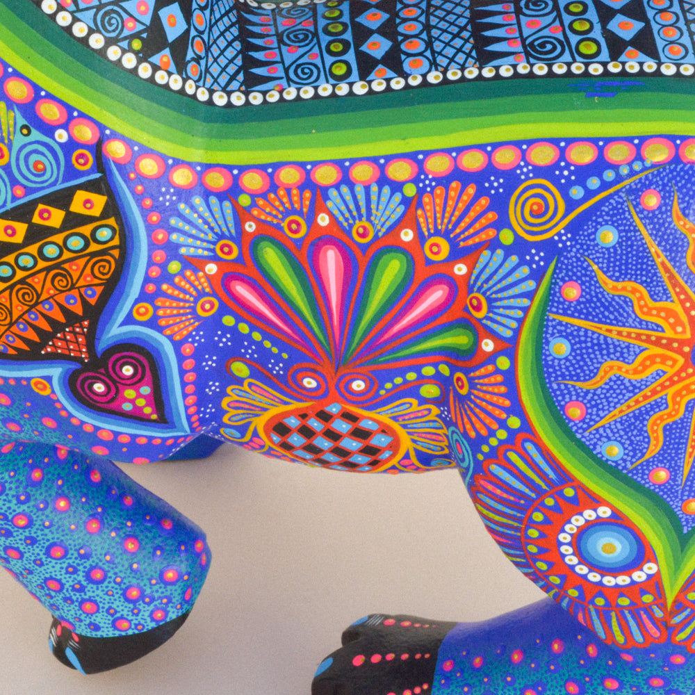 Elephant Alebrije Oaxacan Wood Carving - magiamexica.com