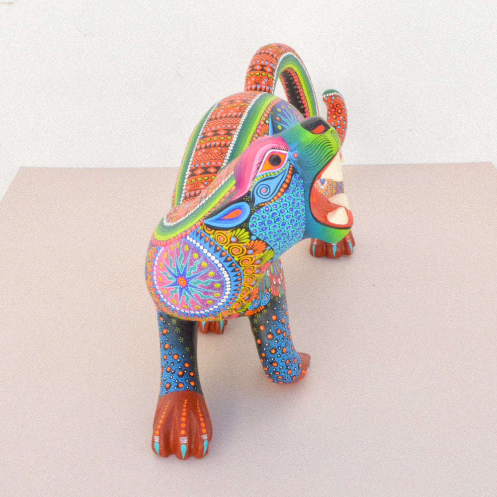 Jaguar Alebrije Oaxacan Wood Carving - magiamexica.com