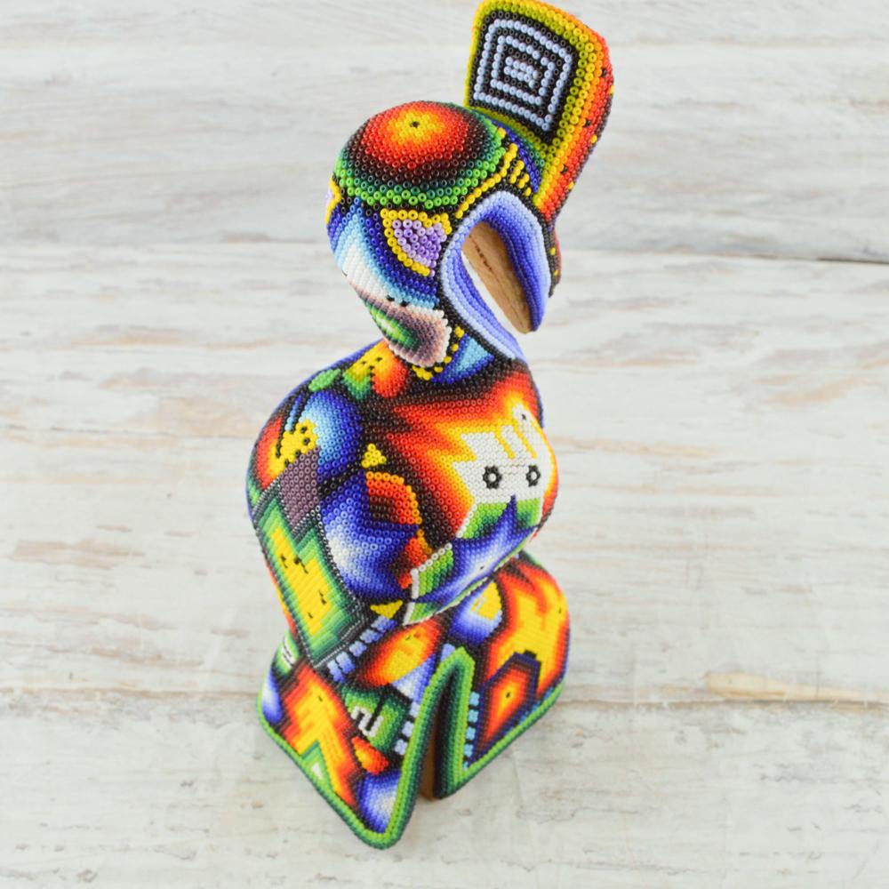Huichol Art Beaded Animals Pelican - Magia Mexica 