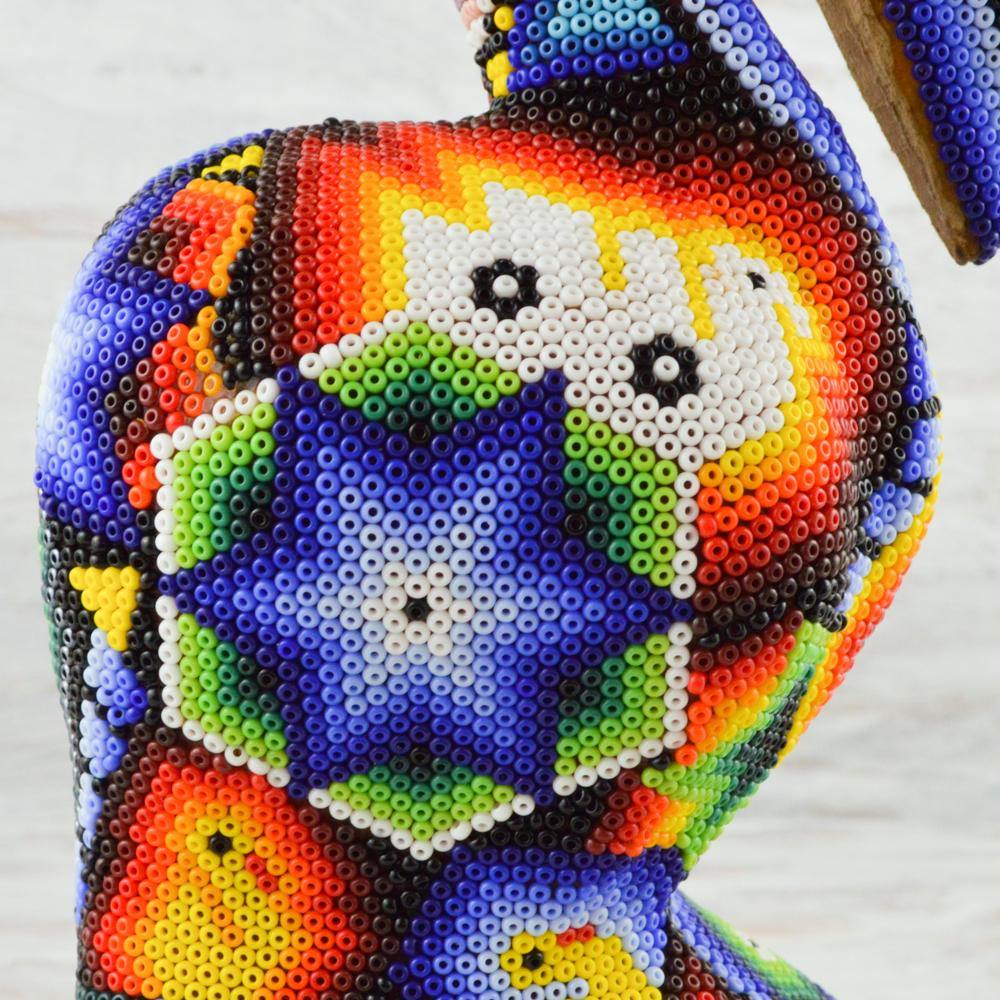 Huichol Art Beaded Animals Pelican - Magia Mexica 