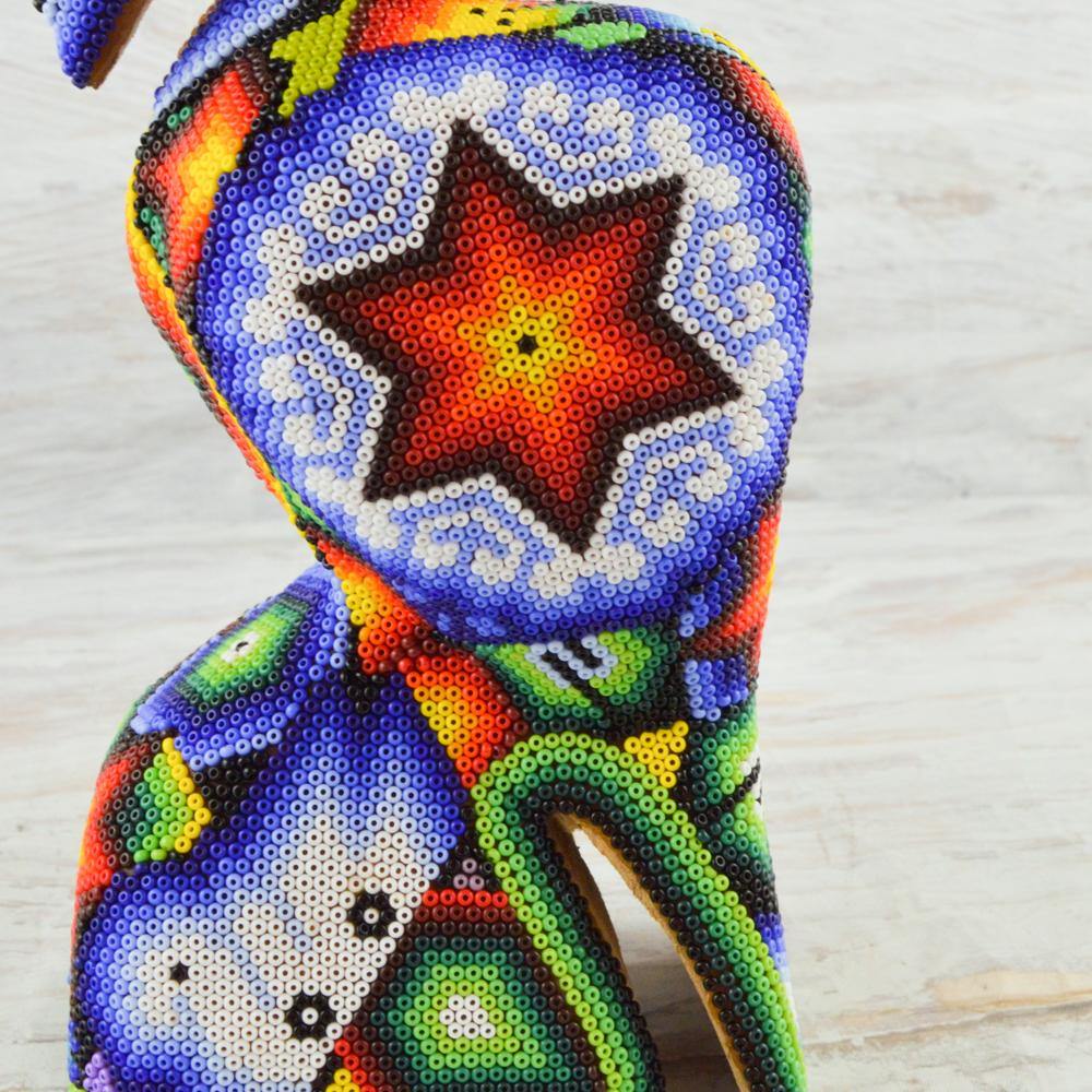 Huichol Art Beaded Animals Pelican - Magia Mexica 