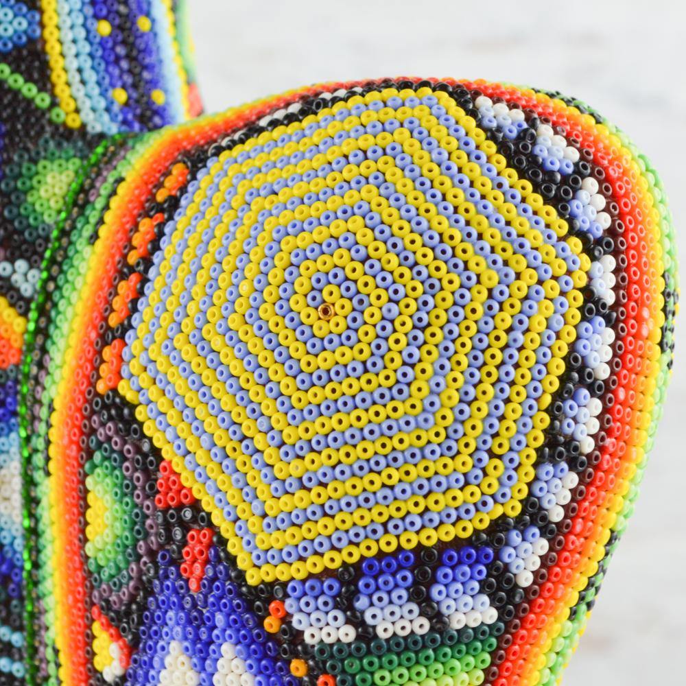 Huichol Art Beaded Animals Eagle - Magia Mexica 