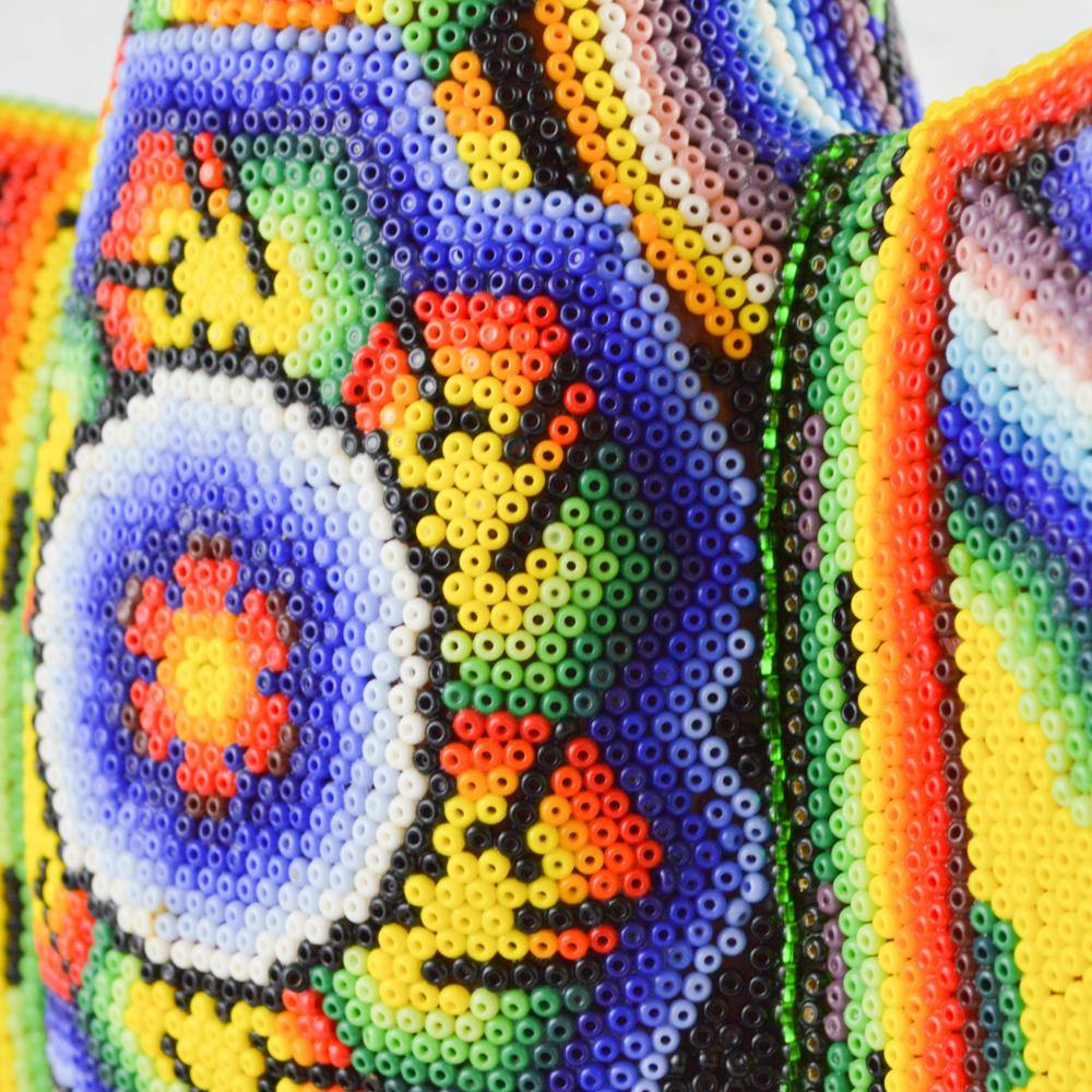 Huichol Art Beaded Animals Eagle - Magia Mexica 