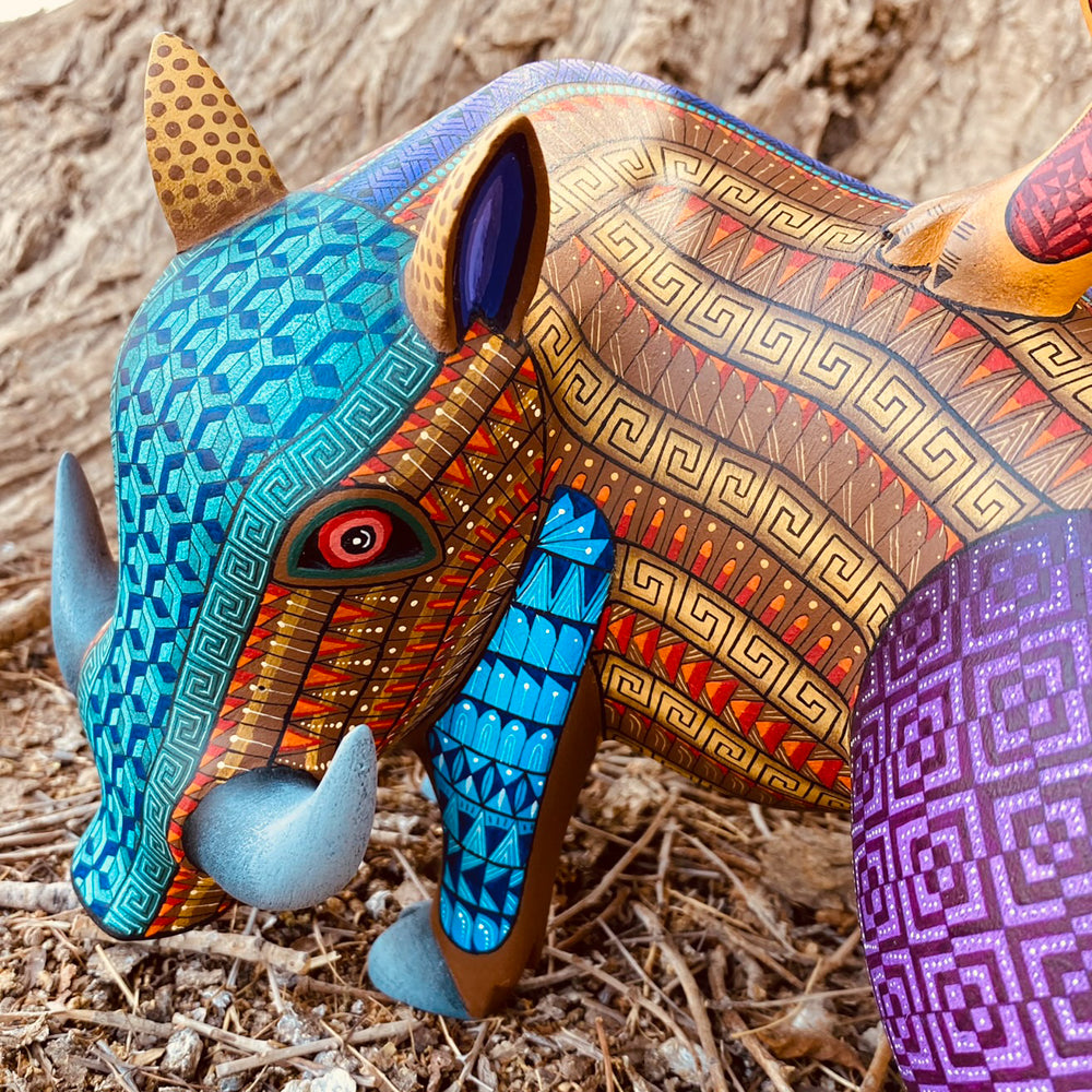 Wild Pig Alebrije Oaxacan Wood Carving - magiamexica.com