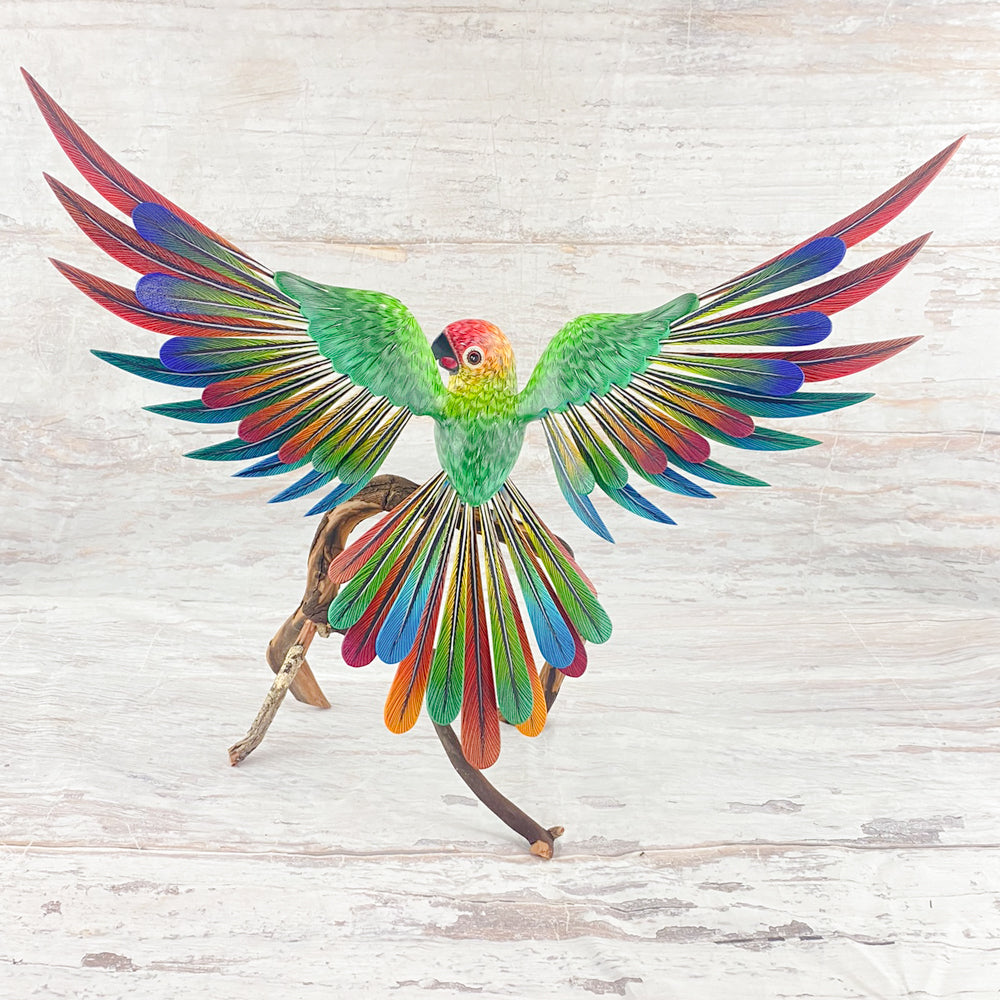 Parrot Alebrije Oaxacan Wood Carving - magiamexica.com