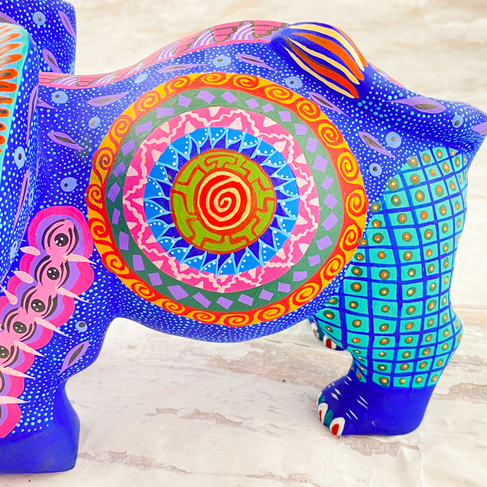 Elephant Alebrije Oaxacan Wood Carving - magiamexica.com