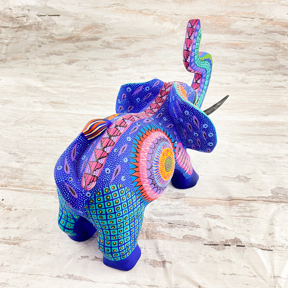 Elephant Alebrije Oaxacan Wood Carving - magiamexica.com