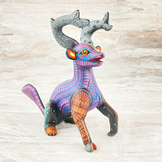 Deer Alebrije Oaxacan Wood Carving - magiamexica.com