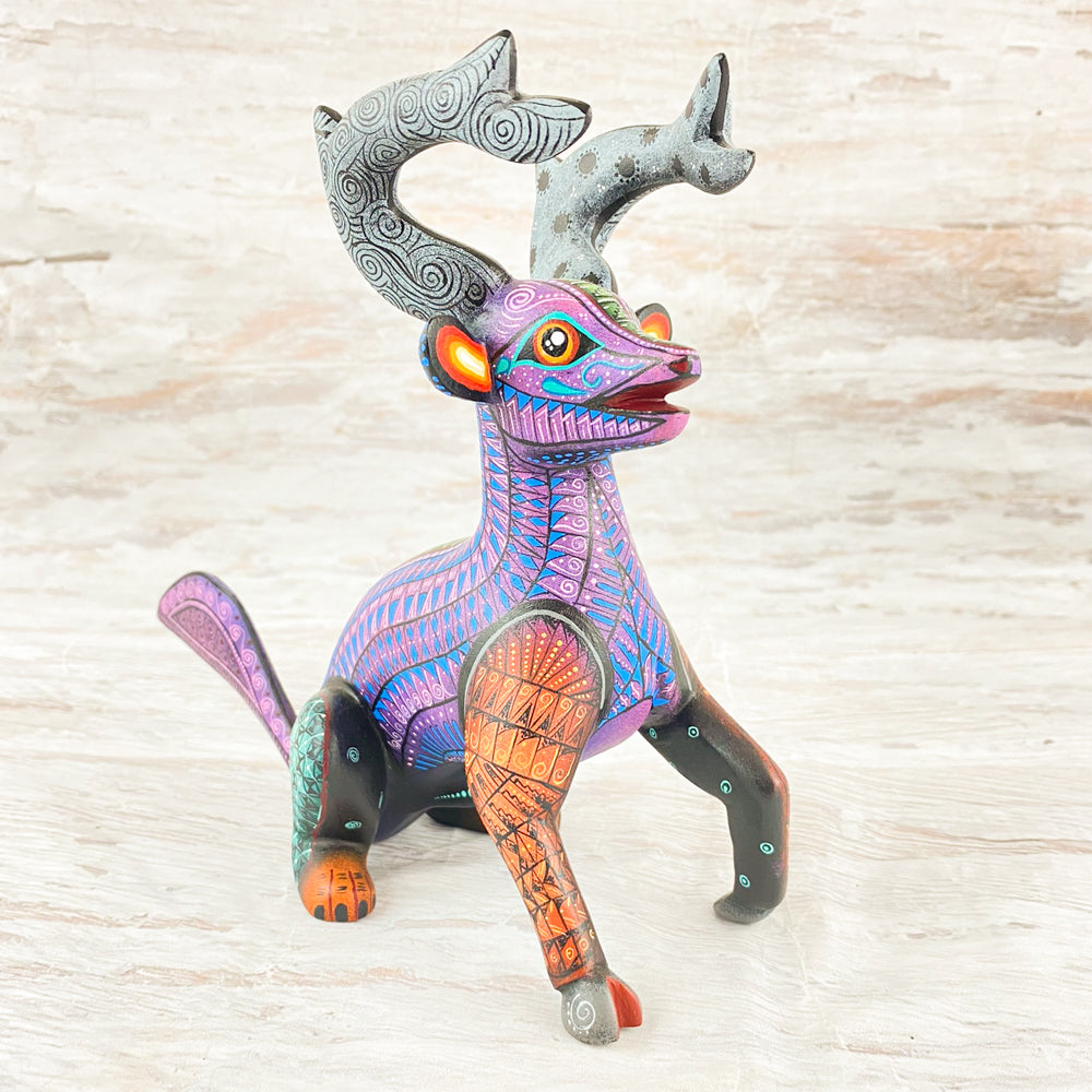 【リナ】エッグアート（鹿、ヒヨコ） Ram Alebrije Oaxacan Wood Carving | magiamexica.com – Magia Mexica