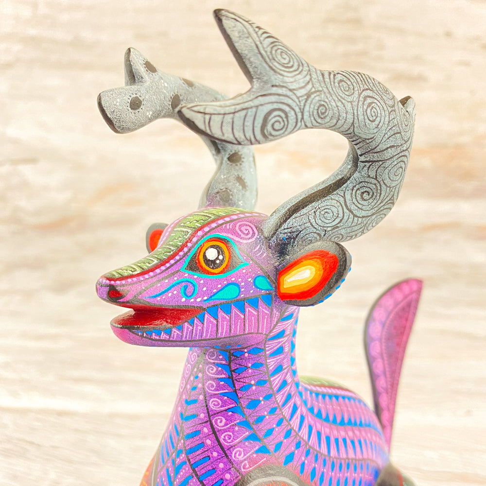 Deer Alebrije Oaxacan Wood Carving - magiamexica.com