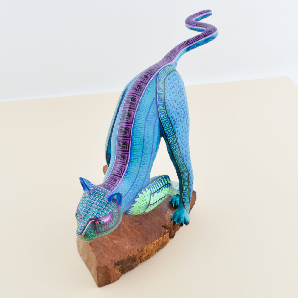 Jaguar Alebrije Oaxacan Wood Carving - magiamexica.com