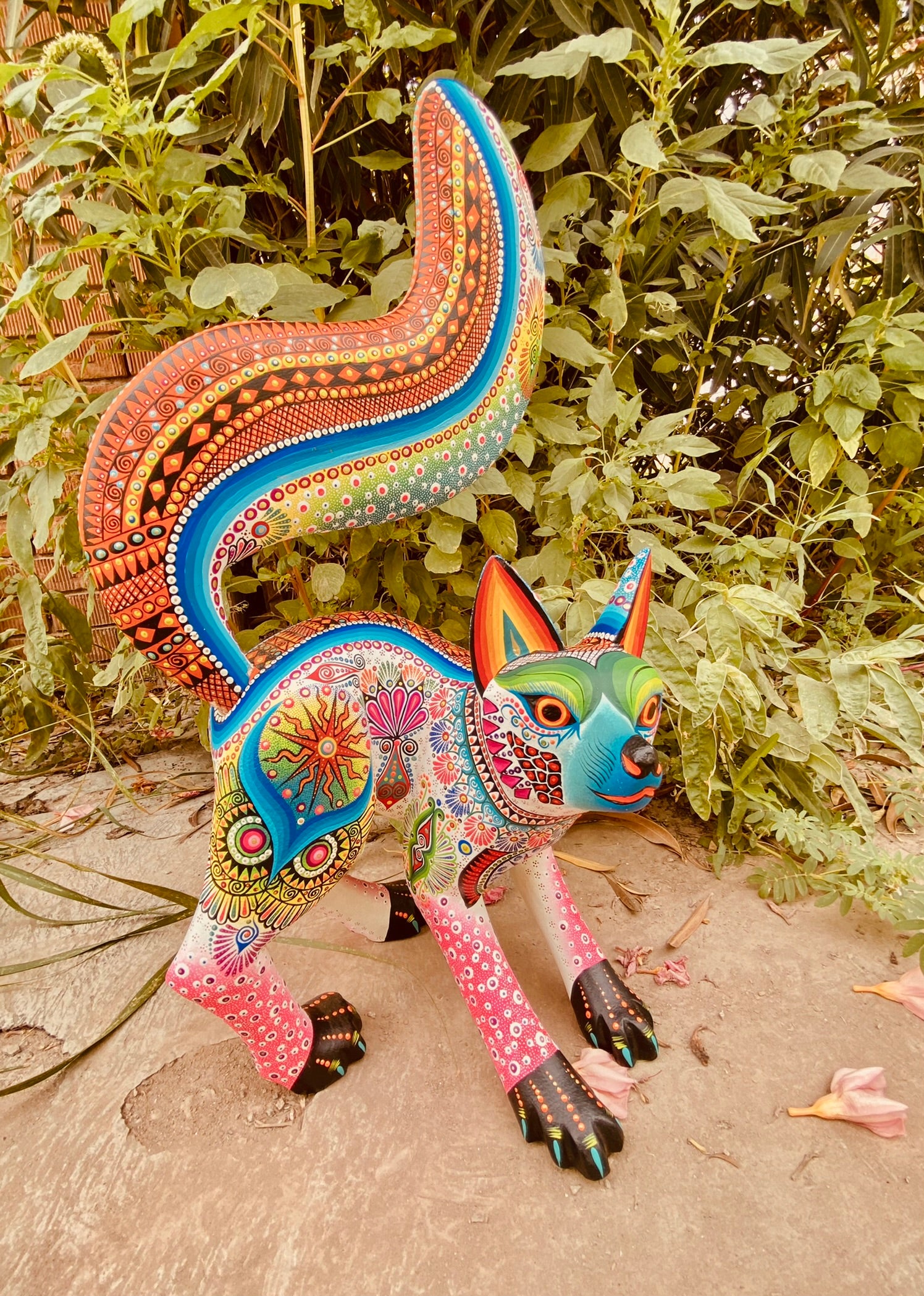 Fox Alebrije Oaxacan Wood Carving - magiamexica.com