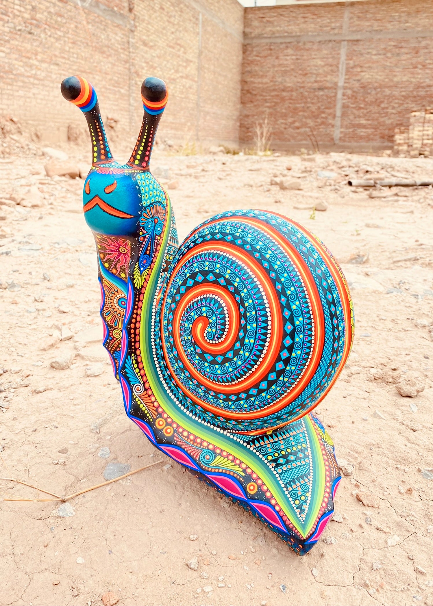 Snail Alebrije Oaxacan Wood Carving - magiamexica.com