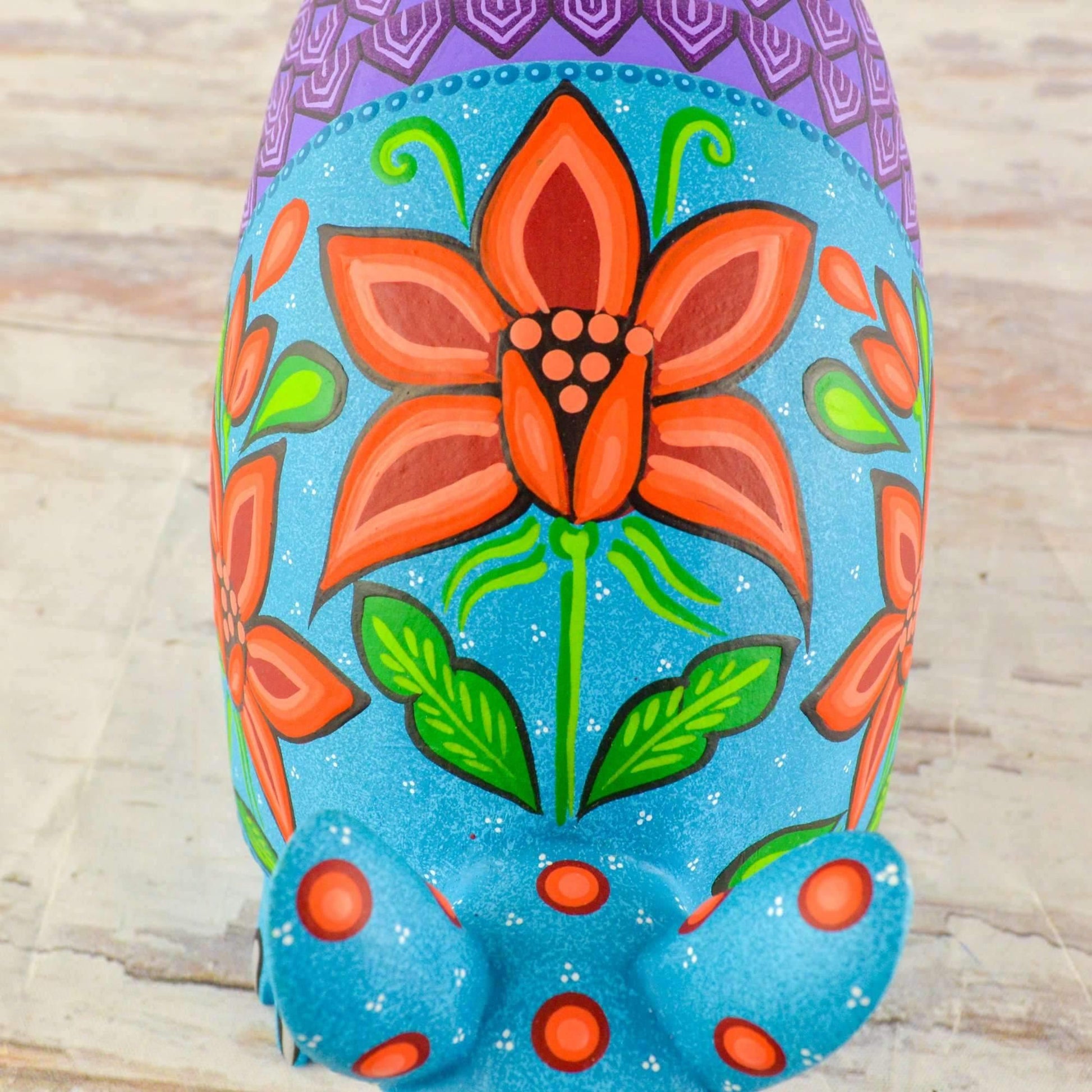 Armadillo Alebrije Oaxacan Wood Carving - Alebrije Huichol Mexican Folk art magiamexica.com