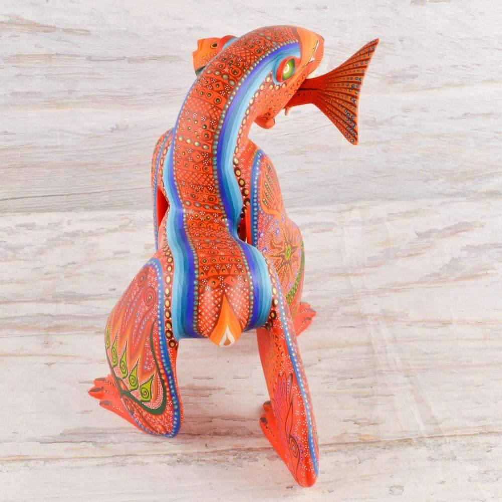 Bear Alebrije Oaxacan Wood Carving - Alebrije Huichol Mexican Folk art magiamexica.com