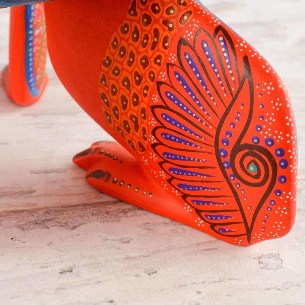 Bear Alebrije Oaxacan Wood Carving - Alebrije Huichol Mexican Folk art magiamexica.com
