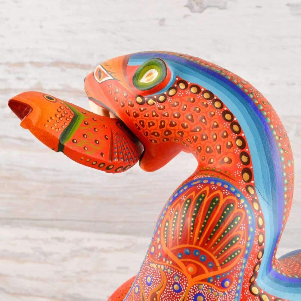 Bear Alebrije Oaxacan Wood Carving - Alebrije Huichol Mexican Folk art magiamexica.com