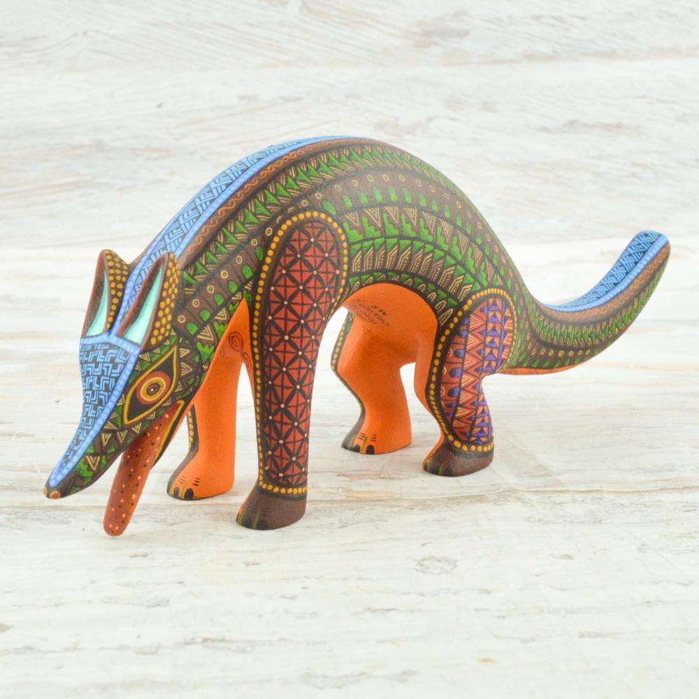 Coyote #100 Alebrije Oaxacan Wood Carving - Alebrije Huichol Mexican Folk art magiamexica.com
