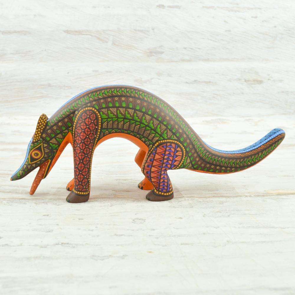 Coyote #100 Alebrije Oaxacan Wood Carving - Alebrije Huichol Mexican Folk art magiamexica.com