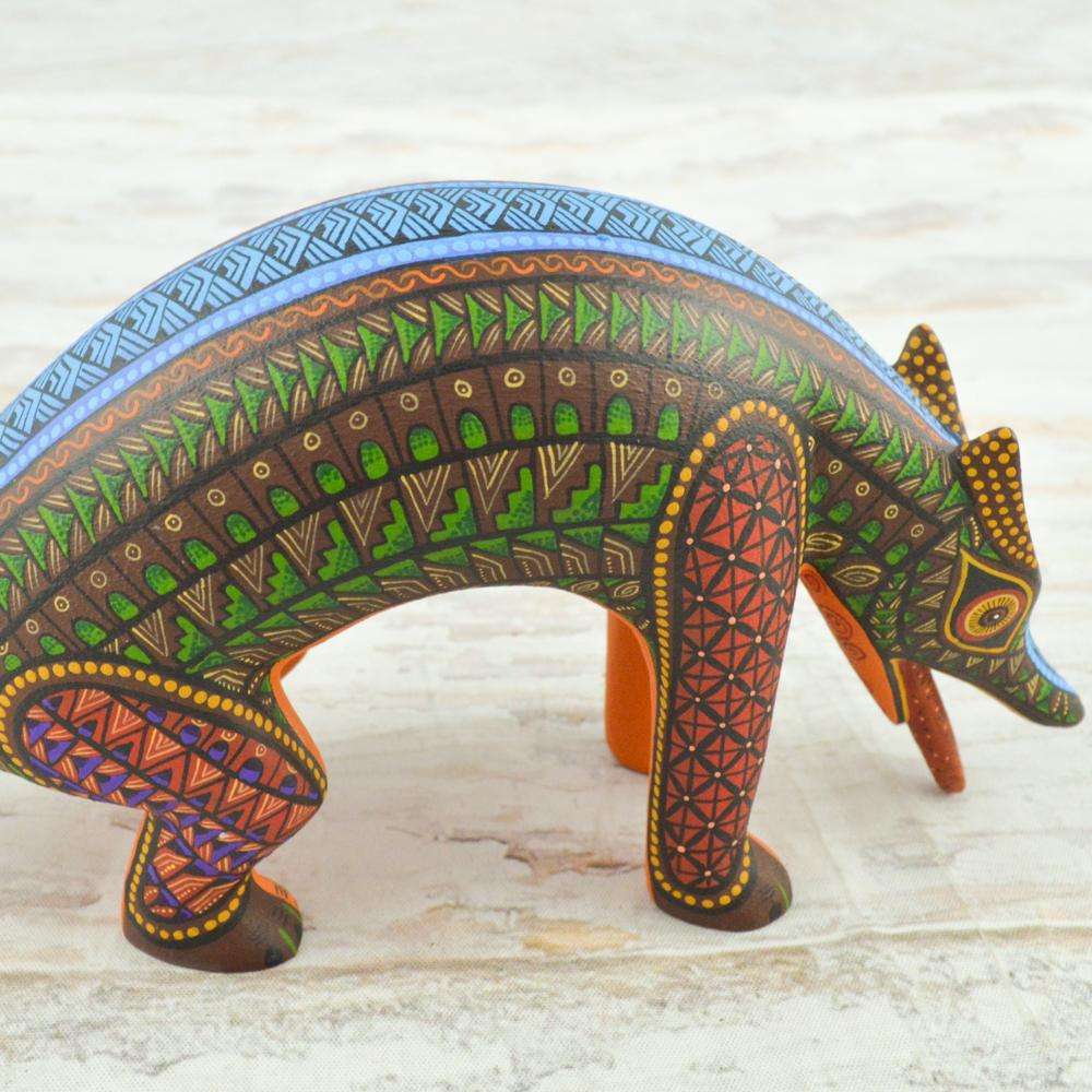 Coyote #100 Alebrije Oaxacan Wood Carving - Alebrije Huichol Mexican Folk art magiamexica.com