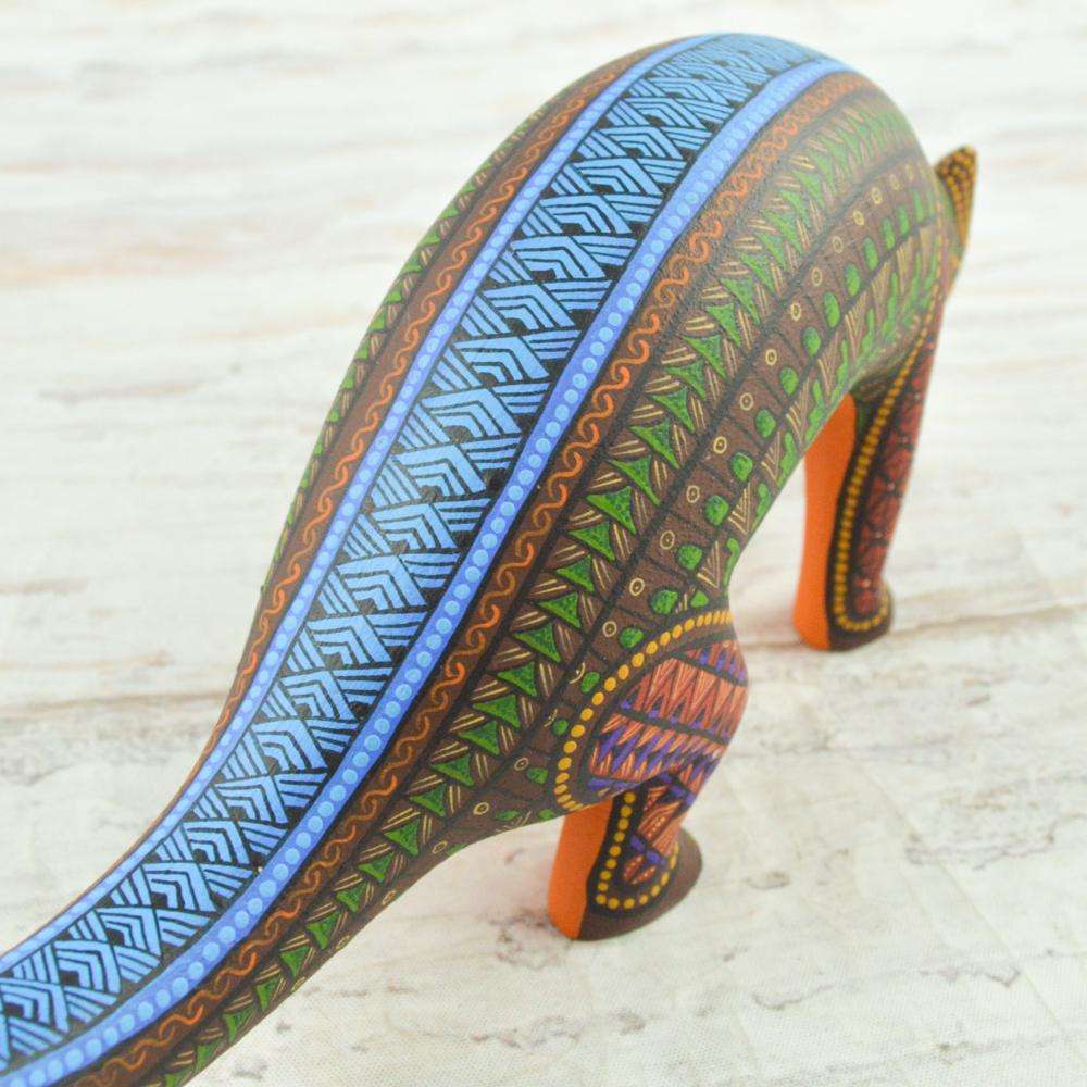 Coyote #100 Alebrije Oaxacan Wood Carving - Alebrije Huichol Mexican Folk art magiamexica.com