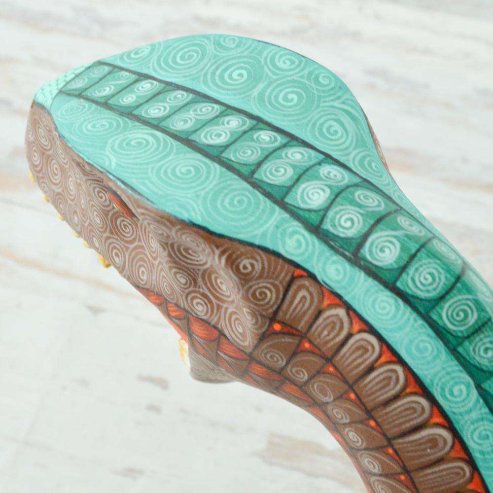 Dinosaur Alebrije Oaxacan Wood Carving - Alebrije Huichol Mexican Folk art magiamexica.com