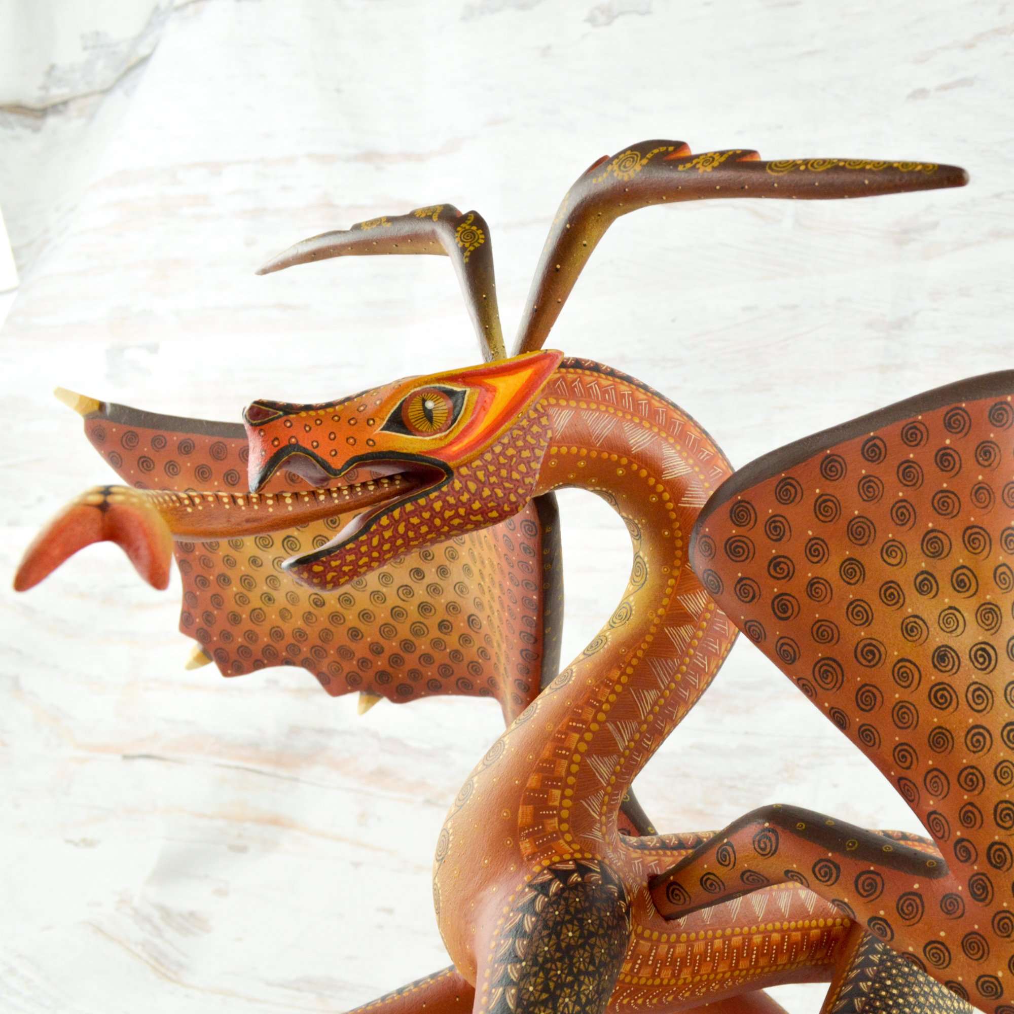 Dragon Alebrije Oaxacan Wood Carving - Alebrije Huichol Mexican Folk art magiamexica.com