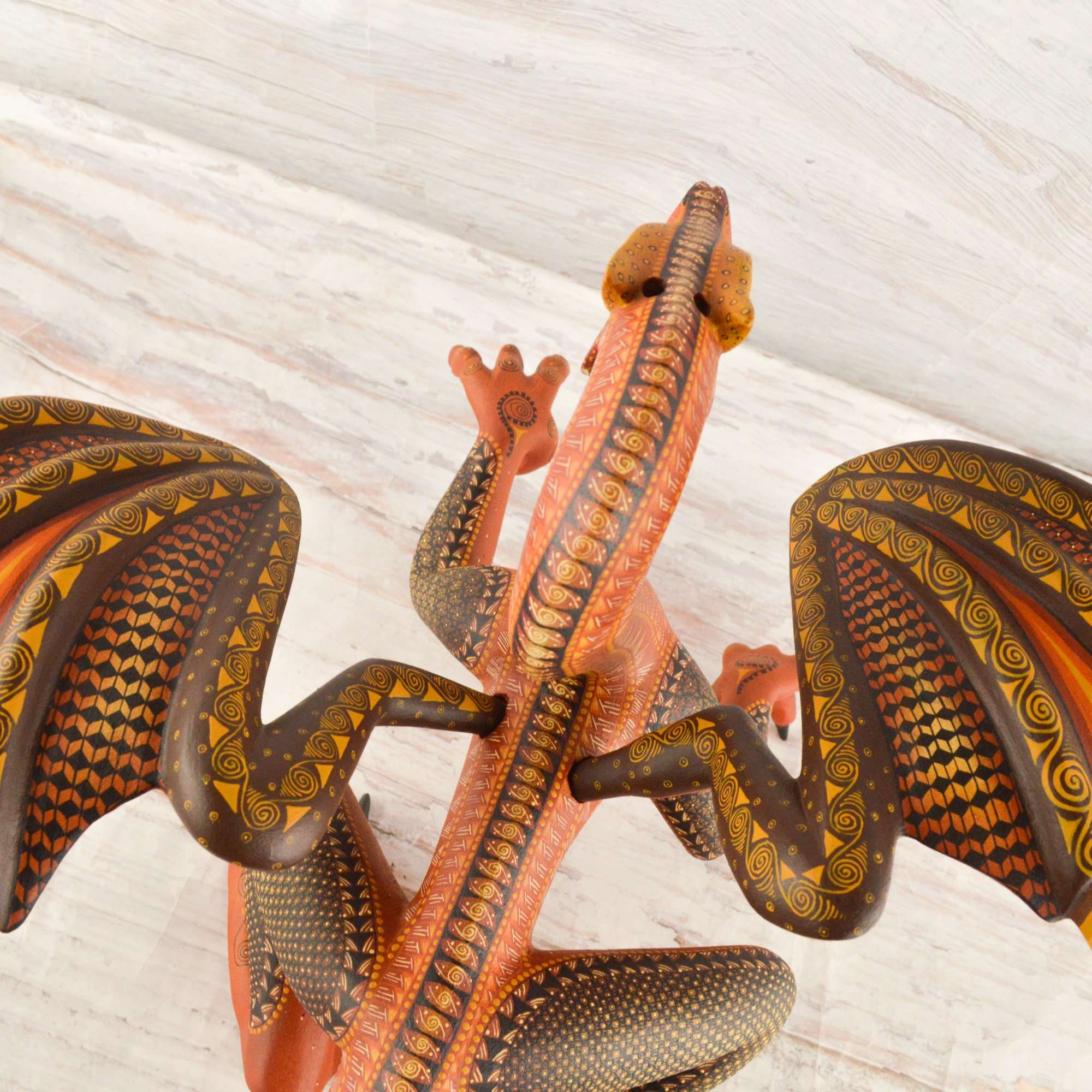 Dragon Alebrije Oaxacan Wood Carving - Alebrije Huichol Mexican Folk art magiamexica.com